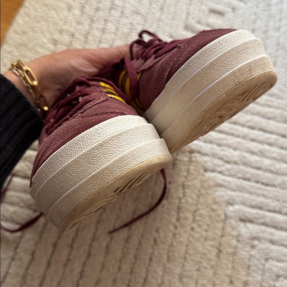 Adidas womens Sneakers Maroon Yellow - Picture 5 of 6